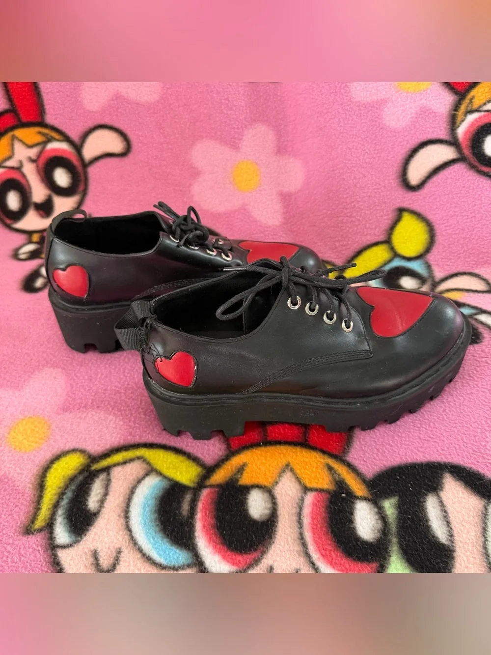 LAMODA CANDLELIGHT HEART OXFORD SHOES